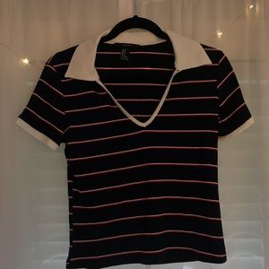 Stripped collared shirt